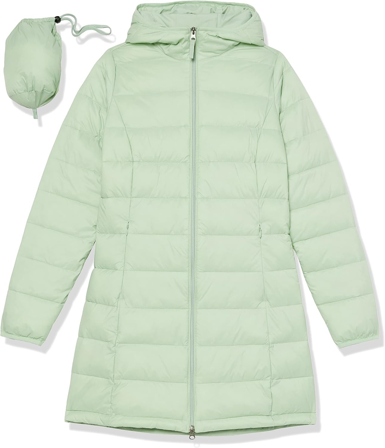 image:imageAmazon Essentials womens Lightweight WaterResistant Packable Hooded Puffer Coat Available in Plus SizeSage Green