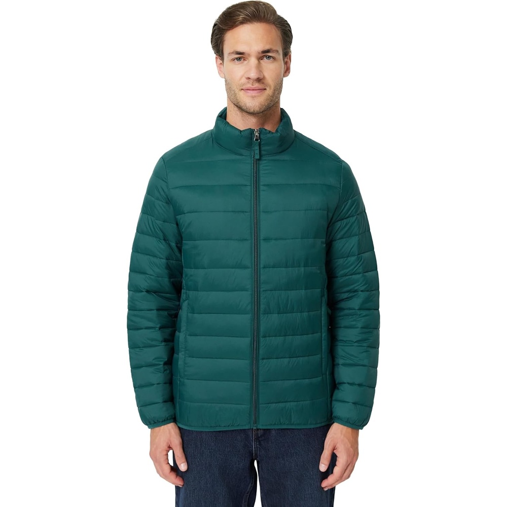 image:imageAmazon Essentials Mens Packable Lightweight WaterResistant Puffer Jacket Available in Big amp TallDark Teal Green