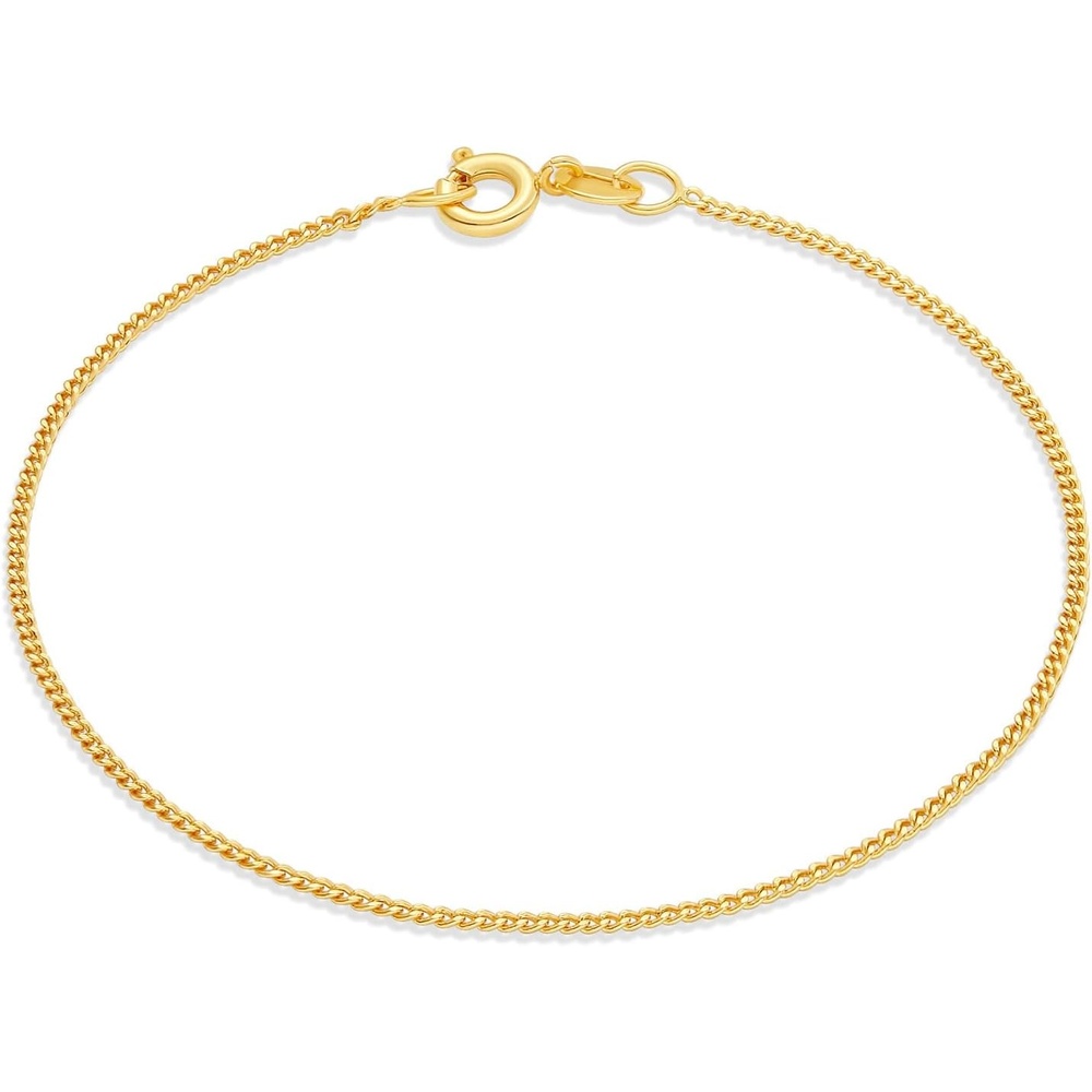 image:imageAmazon Essentials Sterling Curb Chain BraceletYellow Gold