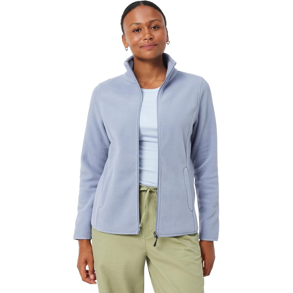 image:imageAmazon Essentials Womens ClassicFit FullZip Polar Soft Fleece Jacket Outerwear Coat with Cuffs Available in Plus SizeDusty Blue