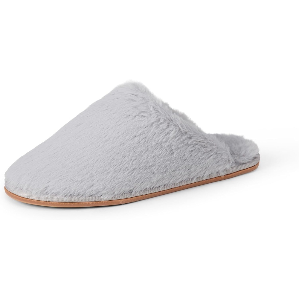 image:imageAmazon Essentials Womens Fuzzy Plush House SlippersGrey