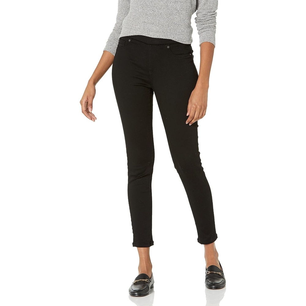 image:imageAmazon Essentials Womens Skinny Fit MidRise Stretch PullOn Jegging with PocketsBlack
