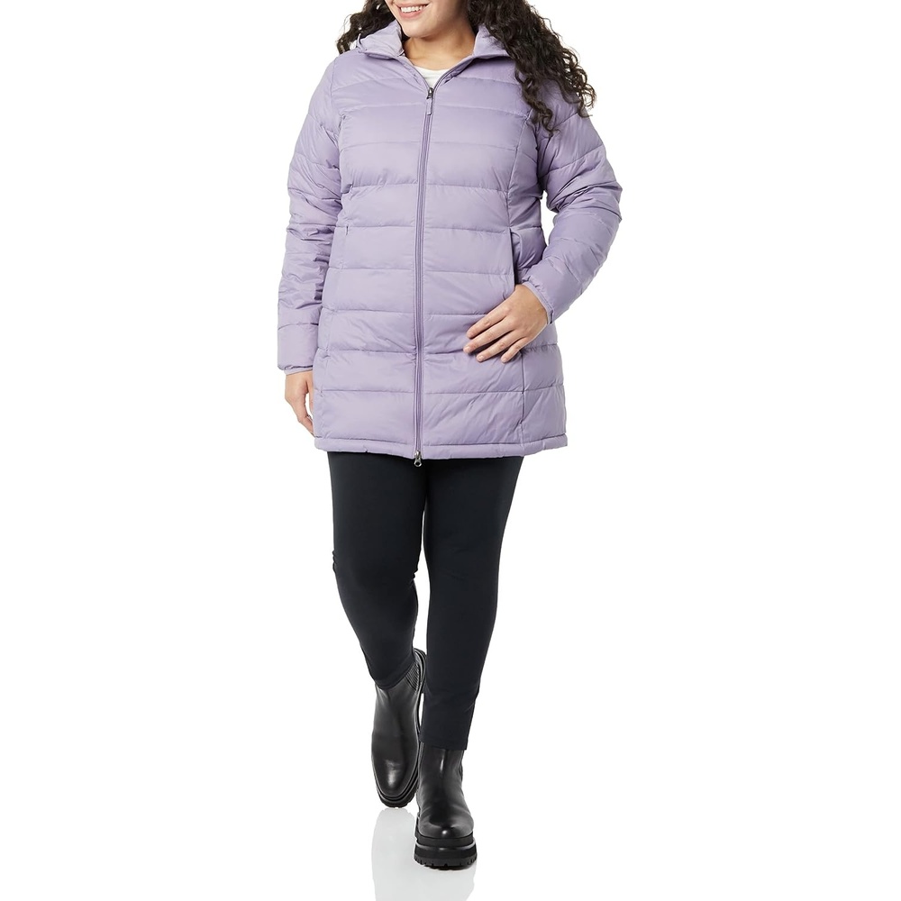 image:imageAmazon Essentials womens Lightweight WaterResistant Packable Hooded Puffer Coat Available in Plus SizeDusty Grape