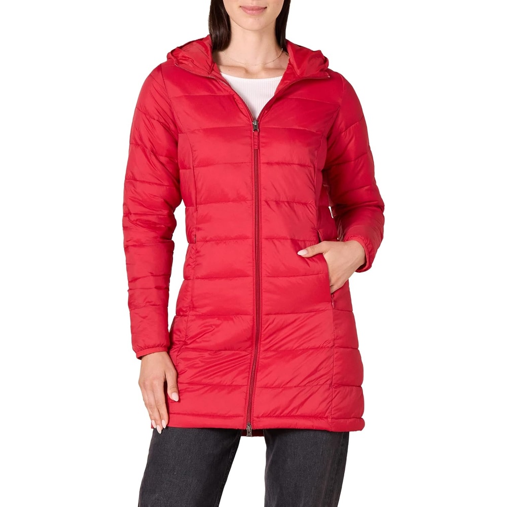 image:imageAmazon Essentials womens Lightweight WaterResistant Packable Hooded Puffer Coat Available in Plus SizeRed