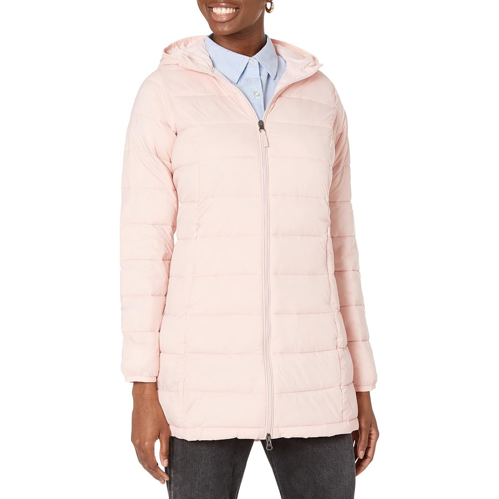 image:imageAmazon Essentials womens Lightweight WaterResistant Packable Hooded Puffer Coat Available in Plus SizeRose