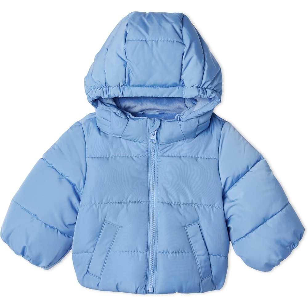 image:imageAmazon Essentials x Sofia Grainge Babies Toddlers and Boys WaterRepellent Hooded Puffer JacketBlue