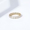 Amazon Essentials 14K Gold Plated Cubic Zirconia Stackable Statement Ring(Yellow Gold)