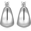 Amazon Essentials Dome Hoop Earrings for Women – Fine Silver Plated, Trendy Jewelry