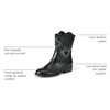 Amazon Essentials Girls’ Western Cowboy Boots(Black)