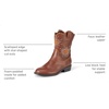 Amazon Essentials Girls’ Western Cowboy Boots(Brown)