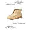 Amazon Essentials Men’s Lightweight Chukka Moc Toe Boots(Sand Faux Suede)