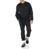 Amazon Essentials Men’s Oversized-Fit Crewneck Sweatshirt, Midweight, Casual (Available in Big & Tall)(Black)