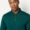 Amazon Essentials Men’s Regular Fit Long Sleeve Quick Dry Golf Polo Shirt(Dark Green)