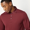 Amazon Essentials Men’s Regular Fit Long Sleeve Quick Dry Golf Polo Shirt(Rich Burgundy)