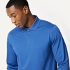 Amazon Essentials Men’s Regular Fit Long Sleeve Quick Dry Golf Polo Shirt(Washed Blue)