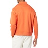 Amazon Essentials Men’s Regular Fit Long-Sleeve Quarter-Zip Pullover Fleece Sweatshirt with Mock Neck, Midweight(Orange)