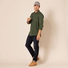 Amazon Essentials Men’s Regular-Fit Long-Sleeve Flannel Casual Shirt, Two-Pocket(Olive Heather)
