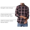 Amazon Essentials Men’s Slim-Fit Flannel Long-Sleeve Button Down Shirt, Two-Pocket, 100% Cotton, Plaid(Black Burgundy Plaid)