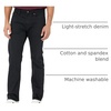 Amazon Essentials Men’s Straight-Fit Stretch Jean, Light-Stretch Denim(Black)