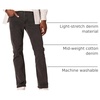 Amazon Essentials Men’s Straight-Fit Stretch Jean, Light-Stretch Denim(Washed Black)