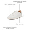 Amazon Essentials Unisex Kids’ Low Top Classic Sneakers for Boys and Girls(White)