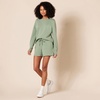 Amazon Essentials Women’s Active Sweat Standard-Fit Long-Sleeve Crewneck Sweatshirt(Sage Green)