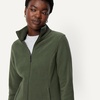 Amazon Essentials Women’s Classic-Fit Full-Zip Polar Soft Fleece Jacket, Outerwear Coat with Cuffs (Available in Plus Size)(Dark Olive)