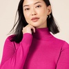 Amazon Essentials Women’s Classic-Fit Lightweight Long-Sleeve Turtleneck Sweater(Bright Pink)