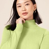 Amazon Essentials Women’s Classic-Fit Lightweight Long-Sleeve Turtleneck Sweater(Lime Green)