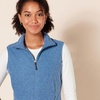 Amazon Essentials Women’s Classic-Fit Sleeveless Polar Soft Fleece Vest with Zip Pockets (Available in Plus Size)(Blue Heather)