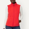 Amazon Essentials Women’s Classic-Fit Sleeveless Polar Soft Fleece Vest with Zip Pockets (Available in Plus Size)(Bright Poppy Red)