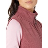 Amazon Essentials Women’s Classic-Fit Sleeveless Polar Soft Fleece Vest with Zip Pockets (Available in Plus Size)(Burgundy Heather)