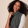 Amazon Essentials Women’s Classic-Fit Sleeveless Polar Soft Fleece Vest with Zip Pockets (Available in Plus Size)(Charcoal Heather)