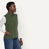 Amazon Essentials Women’s Classic-Fit Sleeveless Polar Soft Fleece Vest with Zip Pockets (Available in Plus Size)(Dark Olive)