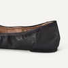 Amazon Essentials Women’s Comfortable Round Toe Ballet Flats, Cushioned Memory Foam(Black)