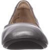 Amazon Essentials Women’s Comfortable Round Toe Ballet Flats, Cushioned Memory Foam(Metallic Silver)