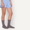 Amazon Essentials Women’s Cozy Fuzzy Slipper Socks, Plush Sleep Crew Socks, 5 Pairs(Grey Multicolor)