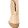 Amazon Essentials Women’s Faux Fur Lined Shearling Boots, Pull-On Design(Beige Microsuede)