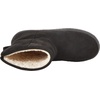 Amazon Essentials Women’s Faux Fur Lined Shearling Boots, Pull-On Design(Black Microsuede)