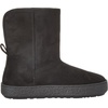 Amazon Essentials Women’s Faux Fur Lined Shearling Boots, Pull-On Design(Black Microsuede)