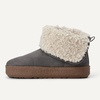 Amazon Essentials Women’s Faux Fur Lined Shearling Boots, Pull-On Design(Grey Microsuede)