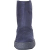 Amazon Essentials Women’s Faux Fur Lined Shearling Boots, Pull-On Design(Navy Microsuede)