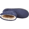 Amazon Essentials Women’s Faux Fur Lined Shearling Boots, Pull-On Design(Navy Microsuede)