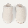 Amazon Essentials Women’s Fuzzy Plush House Slippers(Ivory)
