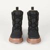 Amazon Essentials Women’s Lace Up Puffer Snow Boots with Chunky Heel(Black)