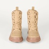 Amazon Essentials Women’s Lace Up Puffer Snow Boots with Chunky Heel(Khaki Brown)