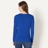 Amazon Essentials Women’s Lightweight Crewneck Cardigan Sweater(Bright Blue)