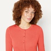 Amazon Essentials Women’s Lightweight Crewneck Cardigan Sweater(Coral Pink)