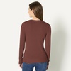 Amazon Essentials Women’s Lightweight Crewneck Cardigan Sweater(Dark Chestnut Brown Heather)