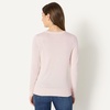 Amazon Essentials Women’s Lightweight Crewneck Cardigan Sweater(Light Pink)